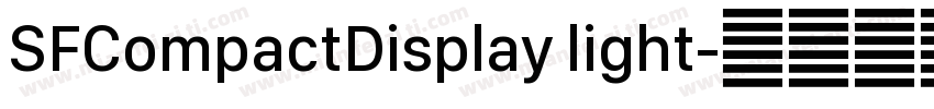 SFCompactDisplay light字体转换